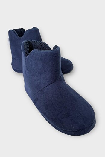 Liger Winter Men's Slippers Home Boots Dark Blue