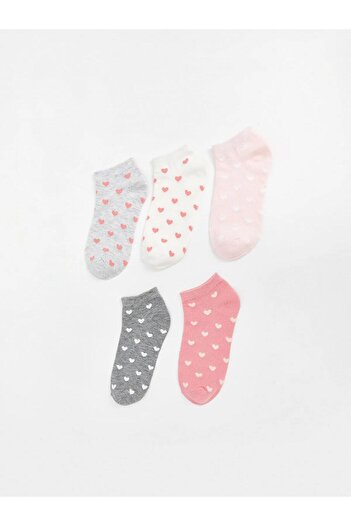LC Waikiki Patterned Women's Booties Socks 5 Pack (W5)