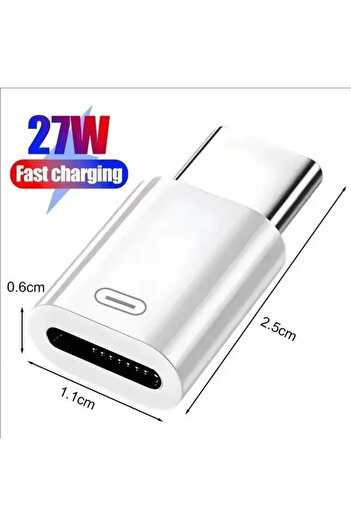 Choice 1Pcs 27W IOS To USB C Fast Charging Adaptador Lightnning To Type C Adapter USB C Data Transfer Conve