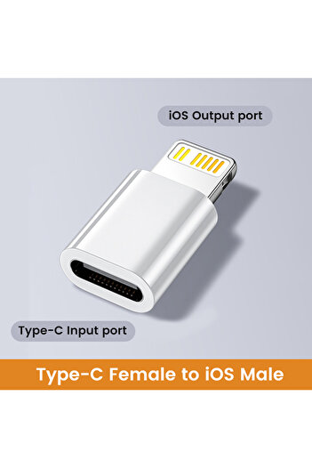 Choice white type to ios Elough USB C To Lightning Adapter Lightning Female to Type C Male Converter High S