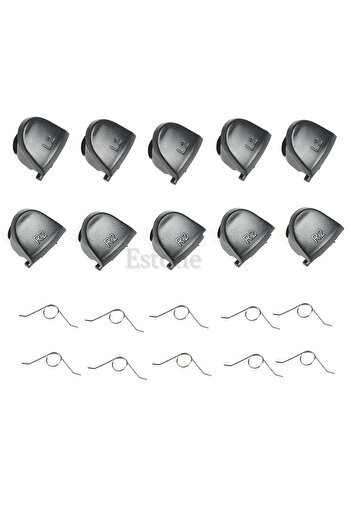 Choice black 5 Pairs L2 R2 Trigger Buttons Gamepad Button Replacement Repair Parts For PS4 Controller With