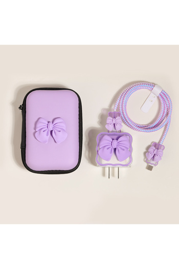 Choice 04 Cute Ins Cable Protector For iPhone iPad 18W/20W Charger Protective Case With Storage Bag Cable M