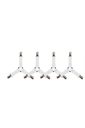 Choice white4pcs 4Pcs Adjustable Bed Sheet And Quilt Holder for Bed Sheet Organizer Mattress Cover Clip For