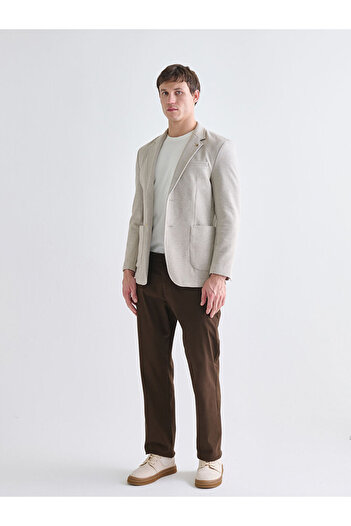 LC Waikiki Beige Standard Fit Men's Blazer Jacket