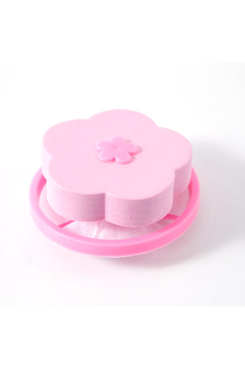 Choice pink Washing Machine Filter Net Bag Plum-blossom Washing Ball Hair Filter Hair Remover Dander Washin