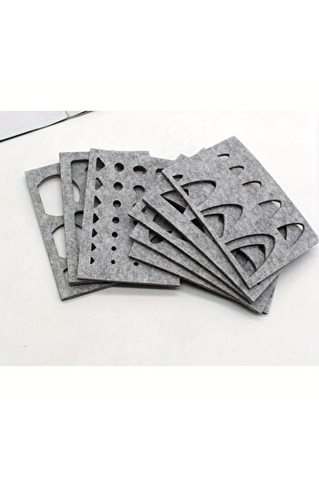 Choice 8pcs 8-Piece Wool Felt Felting Molds Set High-Quality Needle DIY Stencil for Applique Handicraft Sha