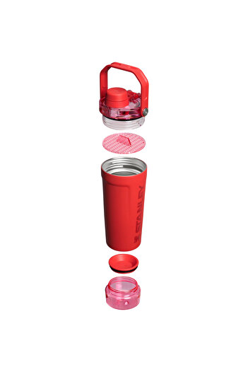Stanley The Activate Shaker Bottle 20 oz | 591 ml Sporcu Shaker Termos - Chili Red
