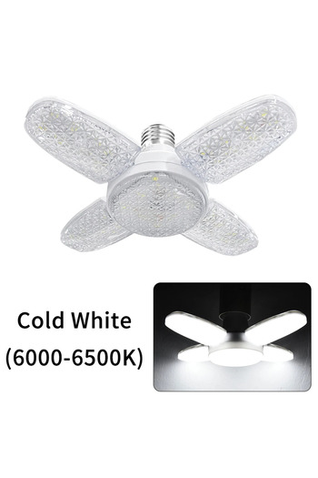Choice AC 220V type 2 AC 85-265V 220V 28W E27 Fan Shape LED Bulb Ceiling Light Lampada Foldable LED Light B