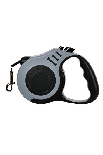 Choice 5m Gray-5M Retractable Dog Leash - 5m Automatic Strong Nylon Lead For Small/Medium Dogs & Cats, Dura