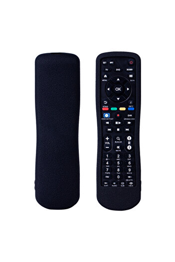 Choice Black Silicone Case Protective Cover For Movistar STB TV VIDEO AUX 4 IN 1 remote