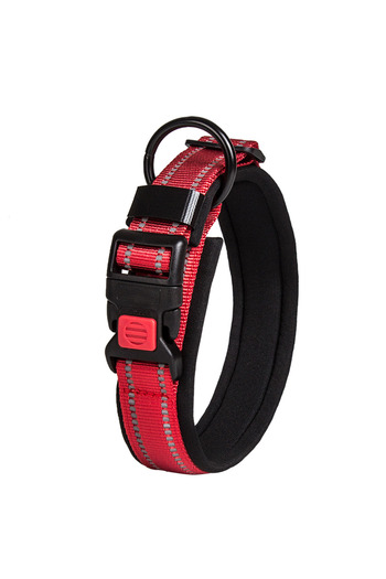 Choice S Red A pet reflective collar foam neck dog collar colorful fashion adjustable collar small dog medi