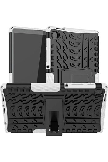fun zone Generic Protective Shockproof Case Cover for Samsung Galaxy Tab A7 Lite White/Black
