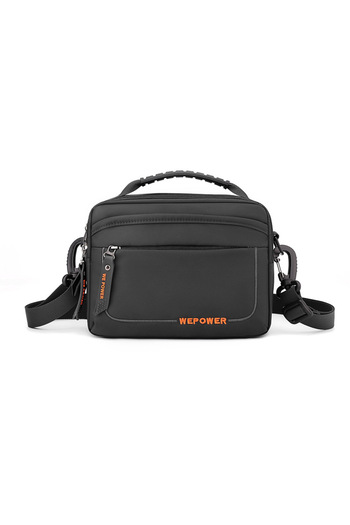 Choice black Messenger Shoulder Bag,Multi Pockets Crossbody Bag for Men,Casual Lightweight Satchel Bag for