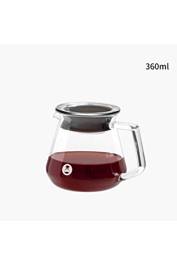 Timemore 360ml Heat Resistant Glass Coffee Server 360ml / 600ml Coffee Sharing Pot With Lids Coffee