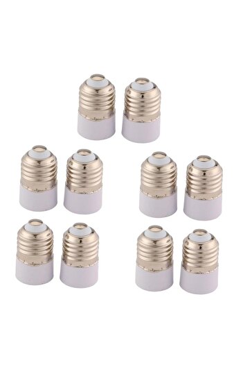 Choice 10Pcs E27 to E14 Socket Adapter Durable Practical Heat Resistant 2.8x4.3cm LED Lamp Holder Lamp A...