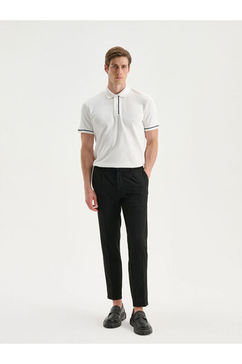 LC Waikiki Men's Black Standard Fit Trousers