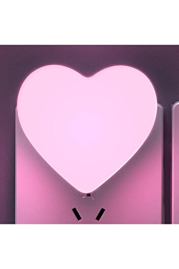 Choice US Pink LED Night Light Sensor Control Night Lamp Energy Saving LED Sensor Lamp US Plug Nightlight f