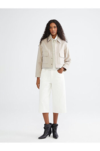 LC Waikiki Create Your Style from Uzg Store |   Women's Cashmere Shirt Jacket