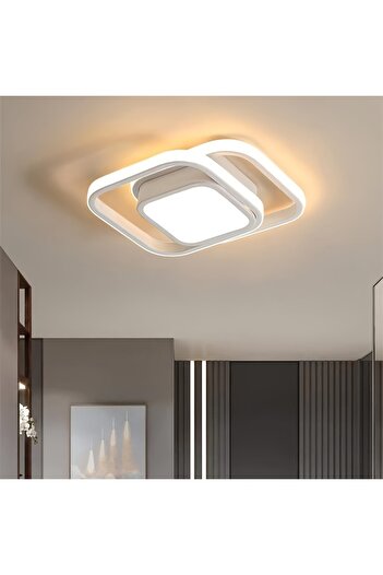 Choice White Stylish Square LED Ceiling Light Energy-saving surface mounted Suitable Bedroom Bathroom Kitc