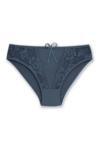 ZENA UNDERWEAR Chiloți de damă din bumbac din 5 piese cu detaliu din dantelă în față