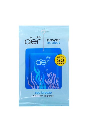 AER Power Pocket Bathroom Freshener Sea Breeze 10g – Long-Lasting, Compact Air Freshener
