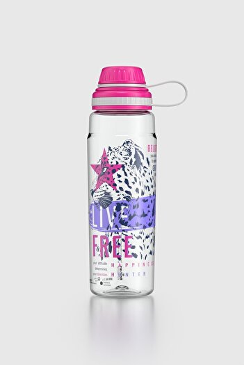 Renga Ege Free Desen 800 ml Tritan Flask 912069 Fuchsia