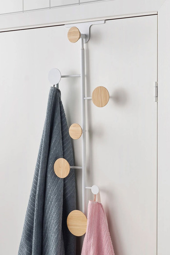 Binbirreyon Door Back Hanger Height Adjustable Bamboo Head Hanger 75-100cm De146