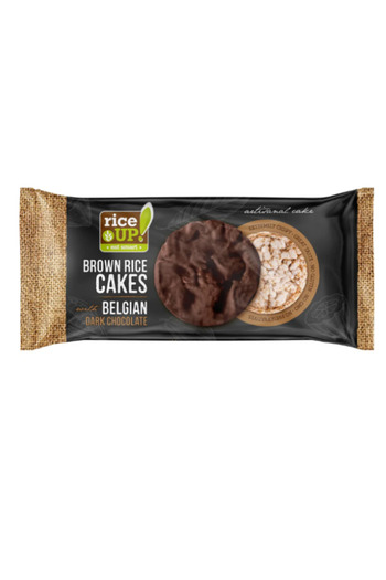 Rice Up Whole Grain Rice Cakes With Dark Belgian Chocolate 90g x 6 Pcs