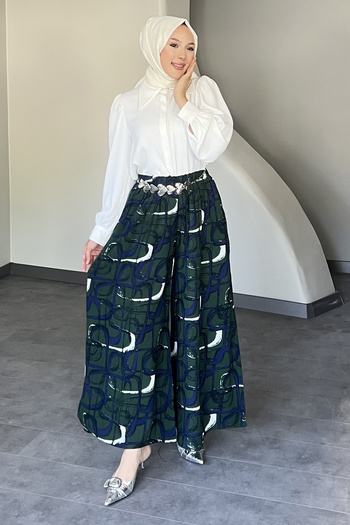 SaklıButik Paint Patterned Loose Pants