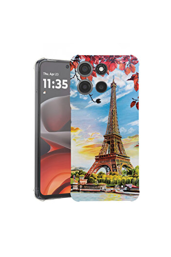 bestcase Husă antișoc pentru Motorola Moto G56 cu design Turnul Eiffel din Paris, 2052060 AS 1371