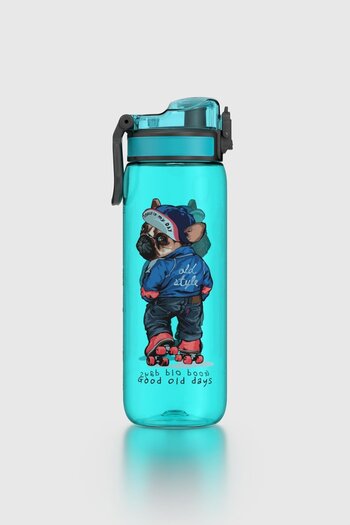 Renga Rybo-X Patterned 630 ml Tritan Children's Water Bottle 912163 Blue