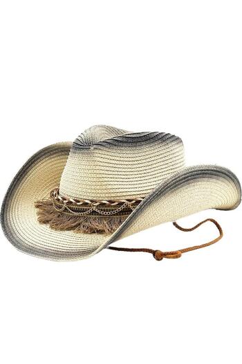 Pursehuit Hat, beige, summer, cowboy style, Adler