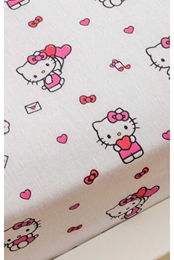 LC Waikiki Lcw Home Mixed Hello Kitty Printed Single Fitted Sheet