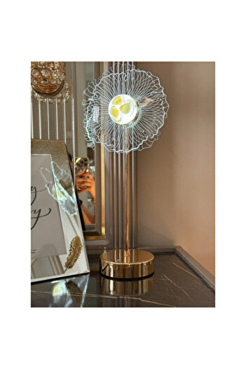 yusa stores Led Table Lamp with Flower Design