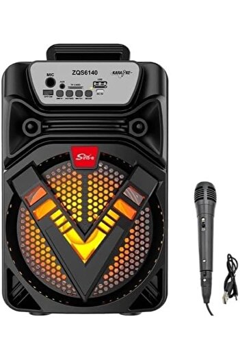 Generic Wireless Portable Bluetooth Speaker with Karaoke Mic, MP3 Speaker, ZQS6140