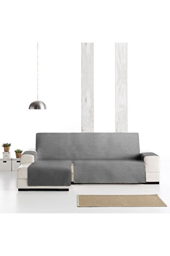 eysa Practical quilted cover for left corner 200cm, Oslo, C/6 grey