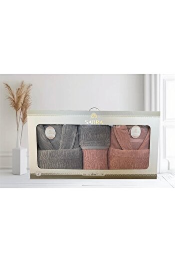 sarra Mussel Family Bathrobe Set