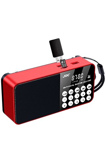 FOXMAG24 Portable Radio, Bluetooth, AM/FM/SW, LED Display, TF Card, USB, 3.5mm Jack, Multifunction Button