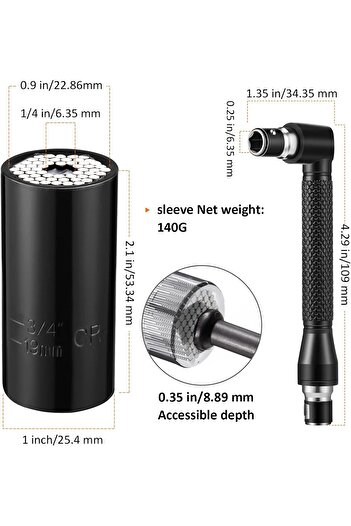 zola Set of 31 drilling and screwing accessories, flexible extensions, universal magnetic tips