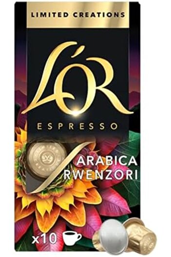 L'OR - Espresso Coffee - Arabica Rwenzori - Limited Edition - Intensity 8 - Medium Roast - 10 Alumin