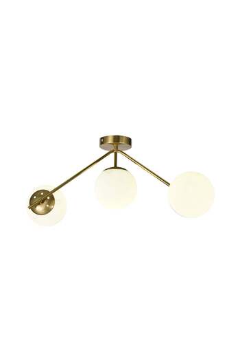 RFAN Chandelier, Model N36377-3, With Lampshades, 3 X E27, Gold