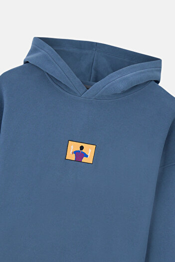 Socrates Dergi Leo Supersoft Hoodie - Flint Blue