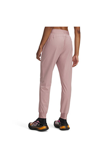 Under Armour Rival Hi Rise Woven Kadın Pembe Eşofman Altı