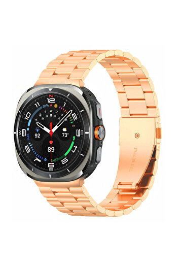 VARDAR AKSESUAR Galaxy Watch 8 Krd-04 Metal Band - Rose Gold