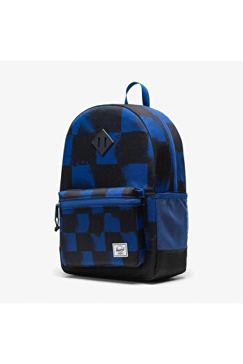 herschel Heritage Checkered Kids Black/Blue Backpack