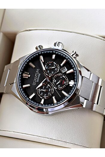 Quantum Functional Sapphire Glass 24 Months Warranty Steel Band Steel Case Men's Wristwatch Pwg1202Sz