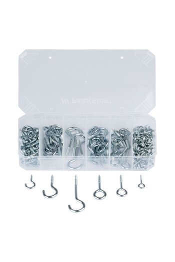 PARKSIDE Set carlig filetat, 30-80 mm, 151 bucati,