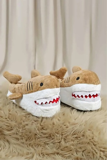 Deniz Terlik Animal Shark Slippers with Soft Silent Soles Inside |   Home Boat |