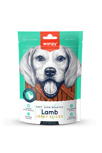 Wanpy Yumuşak Kuzu Eti Dilimleri Köpek Ödülü 100g