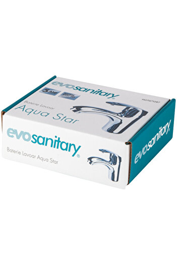 Evotools Aqua Star Basin Faucet - Faucet length 120 mm Lever height 145 mm Useful height 70 mm